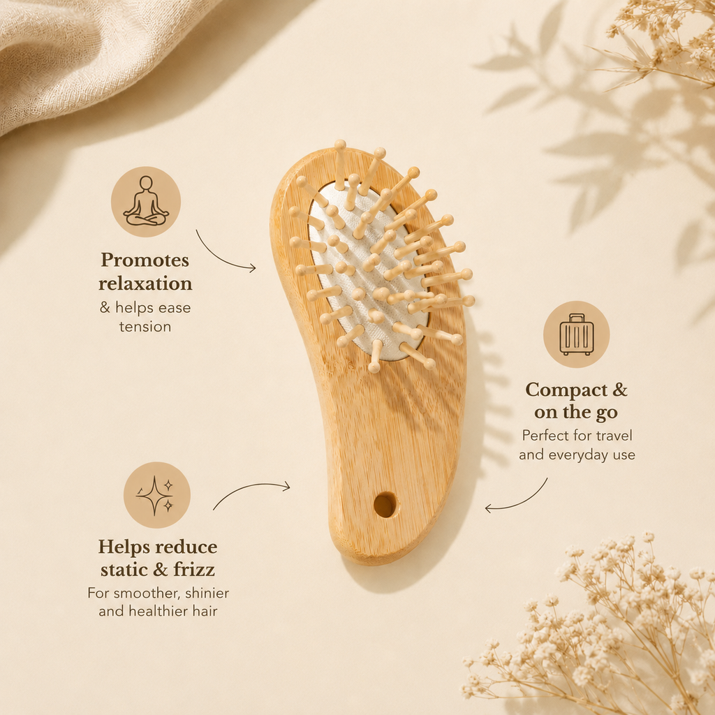Unwind Comb - Bamboo Scalp Massage Comb