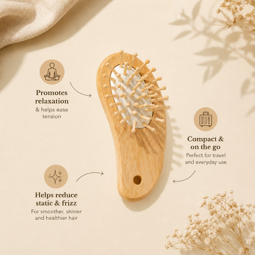 Unwind Comb - Bamboo Scalp Massage Comb